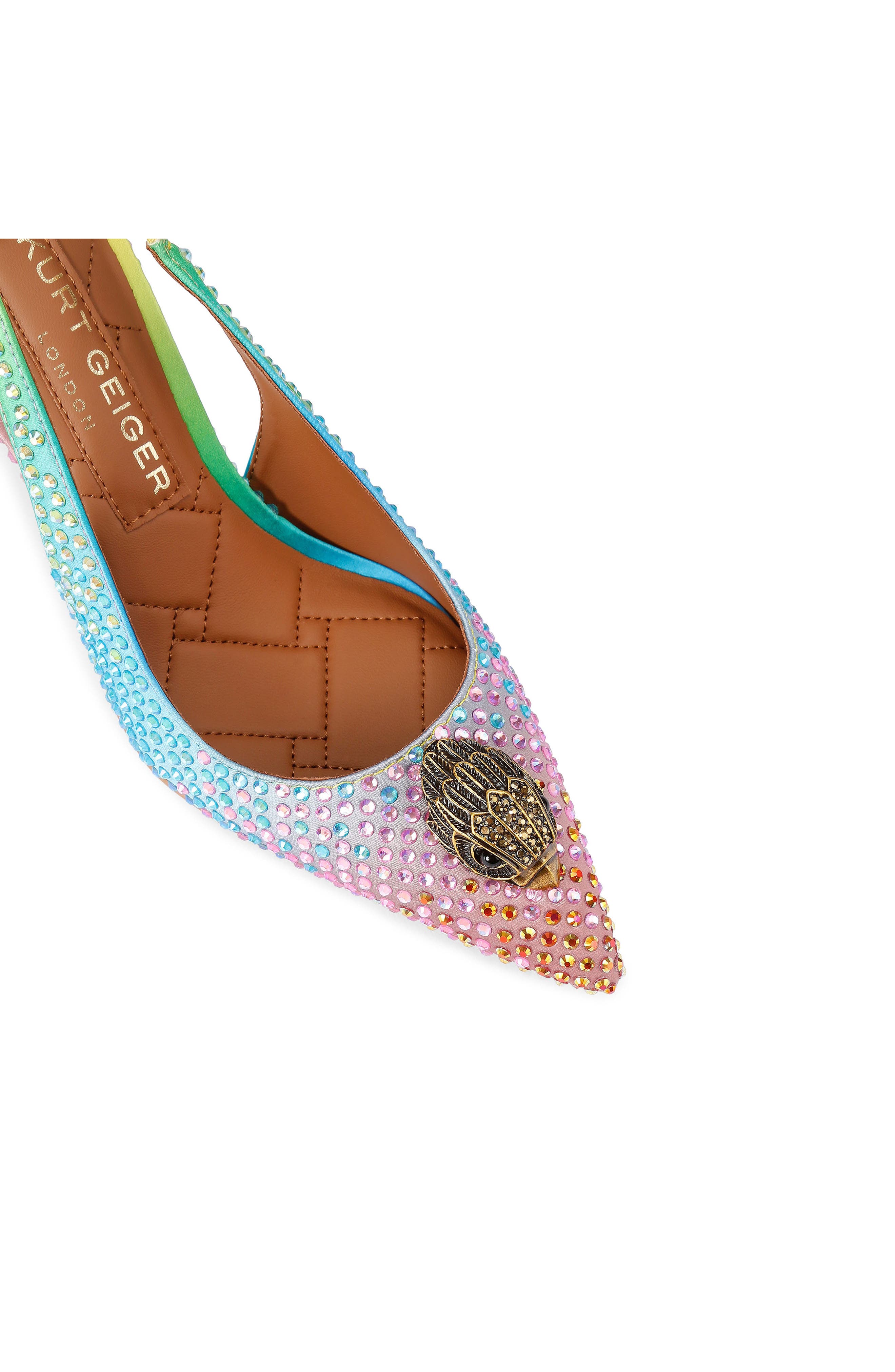 Kurt Geiger London Belgravia Sling 85 Pointed Toe Pump, Alternate, color, Open Miscellaneous