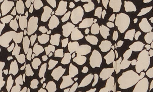 T Tahari Everyday Pull-on Skirt In Cream/black Floral Print