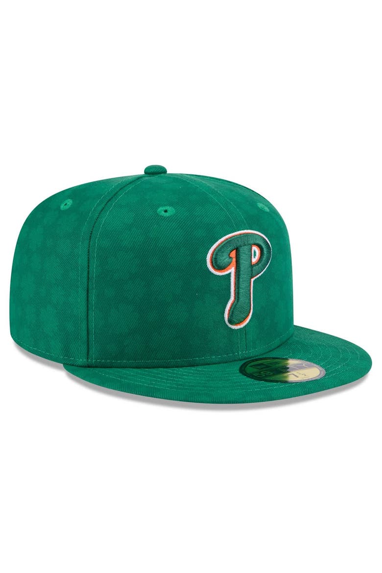 Men's New Era Kelly Green Philadelphia Phillies St. Patrick's Day 59FIFTY Fitted Hat, Alternate, color, Kelly Green