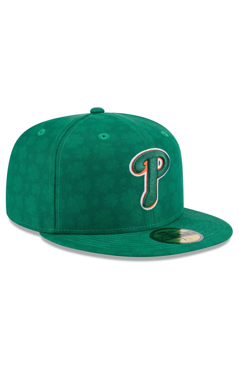 New Era Men's New Era Kelly Green Philadelphia Phillies St. Patrick's Day 59FIFTY Fitted Hat, Alternate, color, 