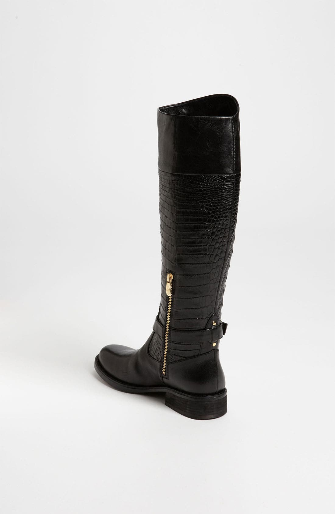 'Flavian' Boot, Alternate, color, BLACK ALLIGATOR/ CALF