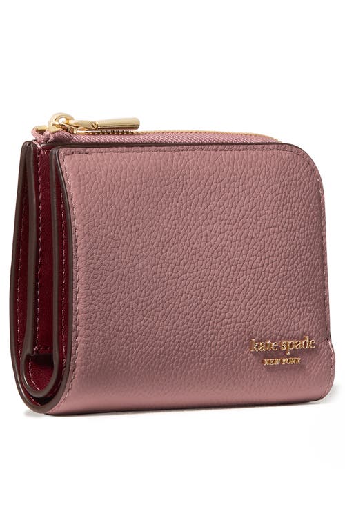 Kate Spade New York Devin Pebbled Leather Small Continental Wallet In Neutral