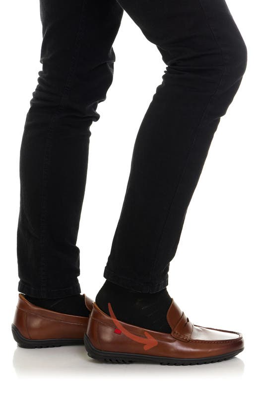 Marc Joseph New York John Street Hands Free Technology Leather Penny Loafer, Alternate, color, Cognac Napa Leather