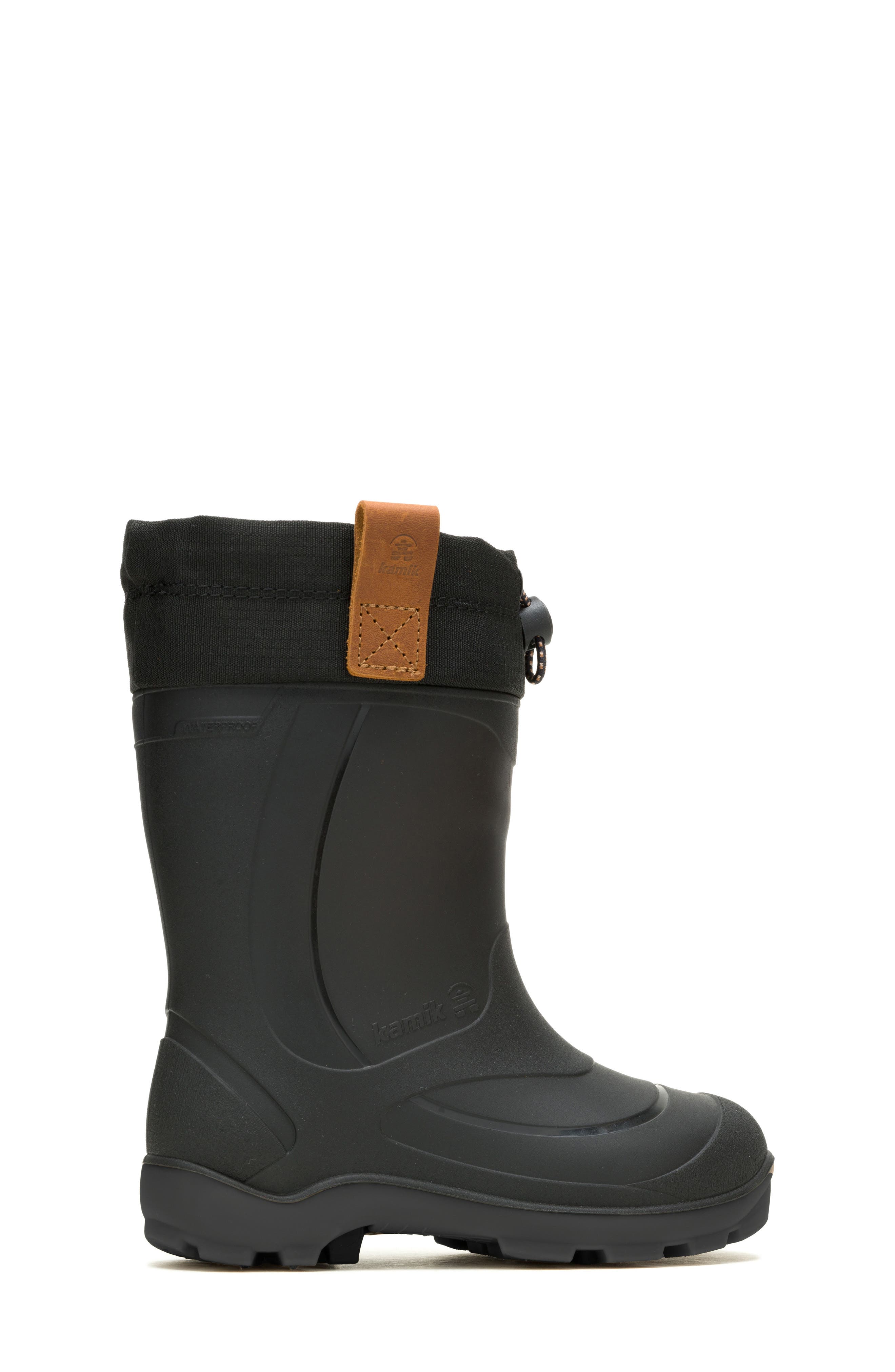 Kamik Kids' Tundra Jr. Waterproof Snow Boot, Alternate, color, Black