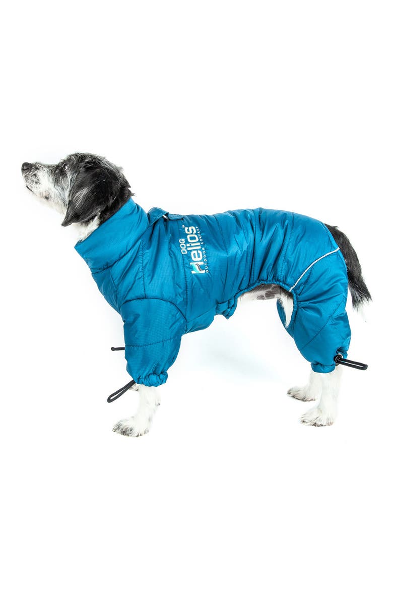 Helios Thunder-crackle Full-Body Waded-Plush Adjustable and 3M Reflective Dog Jacket, Alternate, color, BLUE WAVE