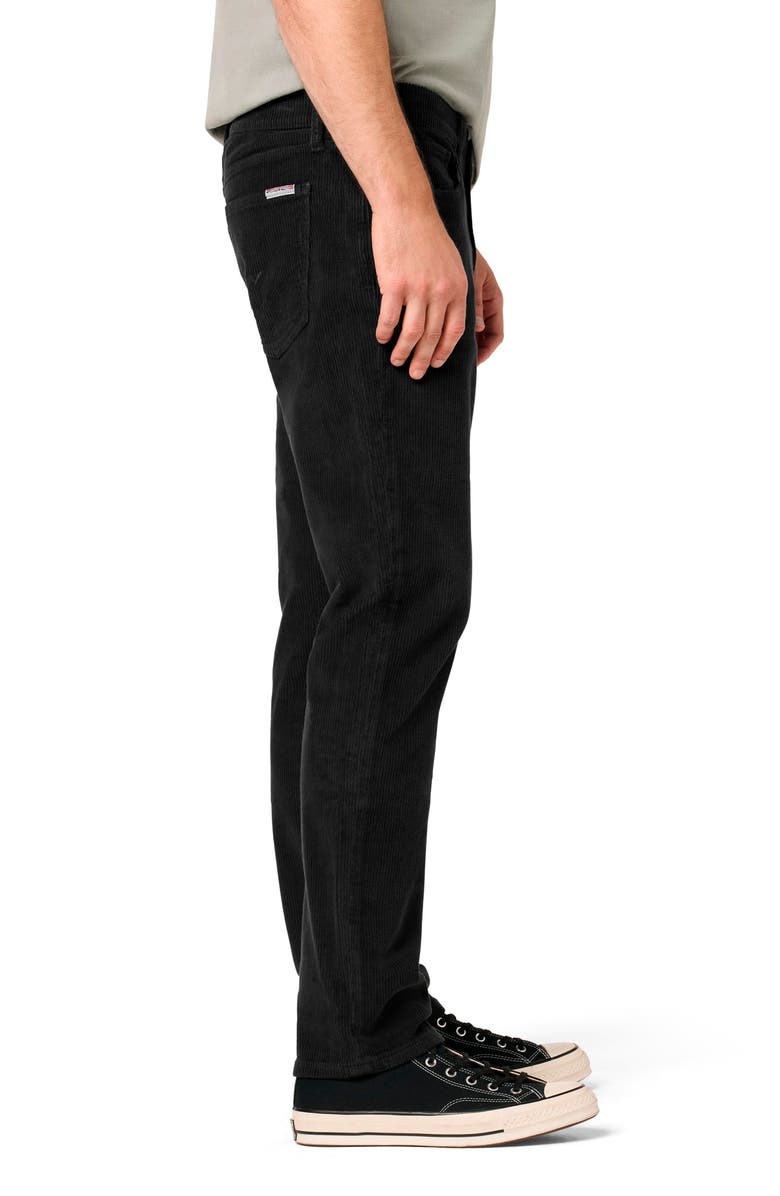 Hudson Jeans Blake Slim Fit Corduroy Straight Leg Pants, Alternate, color, Black