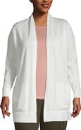 Lands' End Long Sleeve Open Long Cardigan Sweater