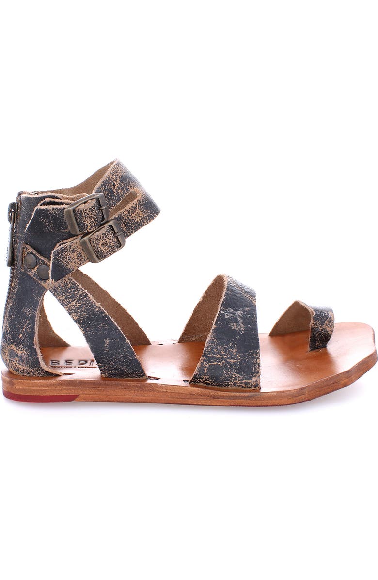 Bed Stu Afrodita Artisan Sandal, Alternate, color, Black Lux