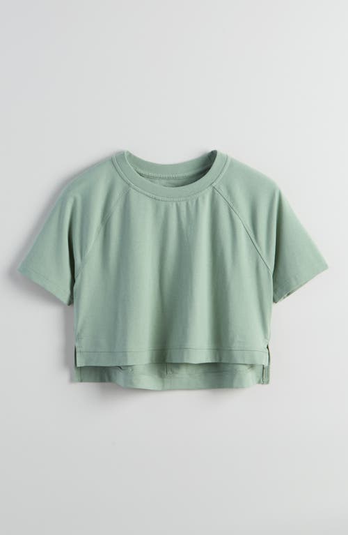 Zella Girl Kids' All Star Crop T-Shirt in Green Lilypad  product