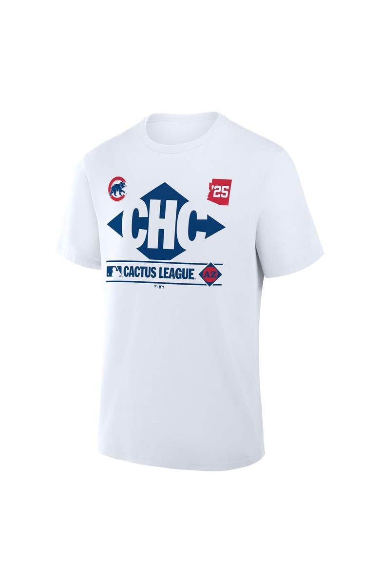 FANATICS Men's Fanatics White Chicago Cubs 2025 Spring Training Cactus League True Icon T-Shirt, Alternate, color,