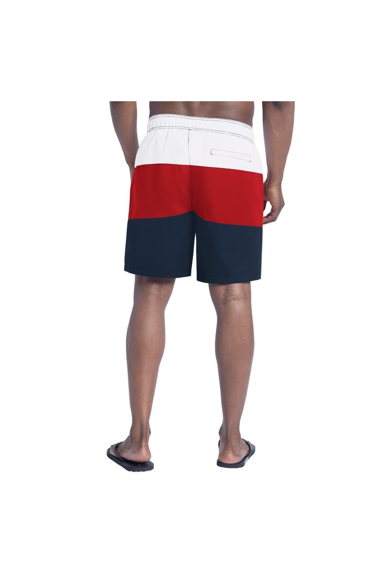 G-III SPORTS BY CARL BANKS Men's G-III Sports by Carl Banks Navy/Red New England Patriots Sunrise Volley Swim Shorts, Alternate, color, Navy
