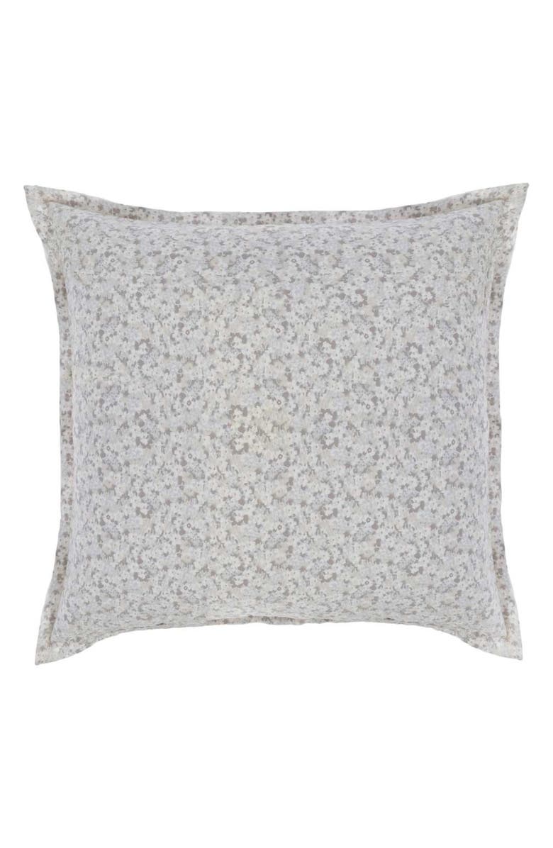 Pom Pom at Home June Euro Pillow Sham, Main, color, Ocean/ Grey