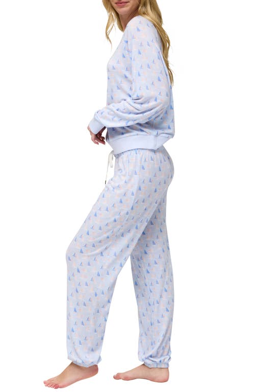 Honeydew Intimates Star Seeker Brushed Jersey Pajamas In Blue