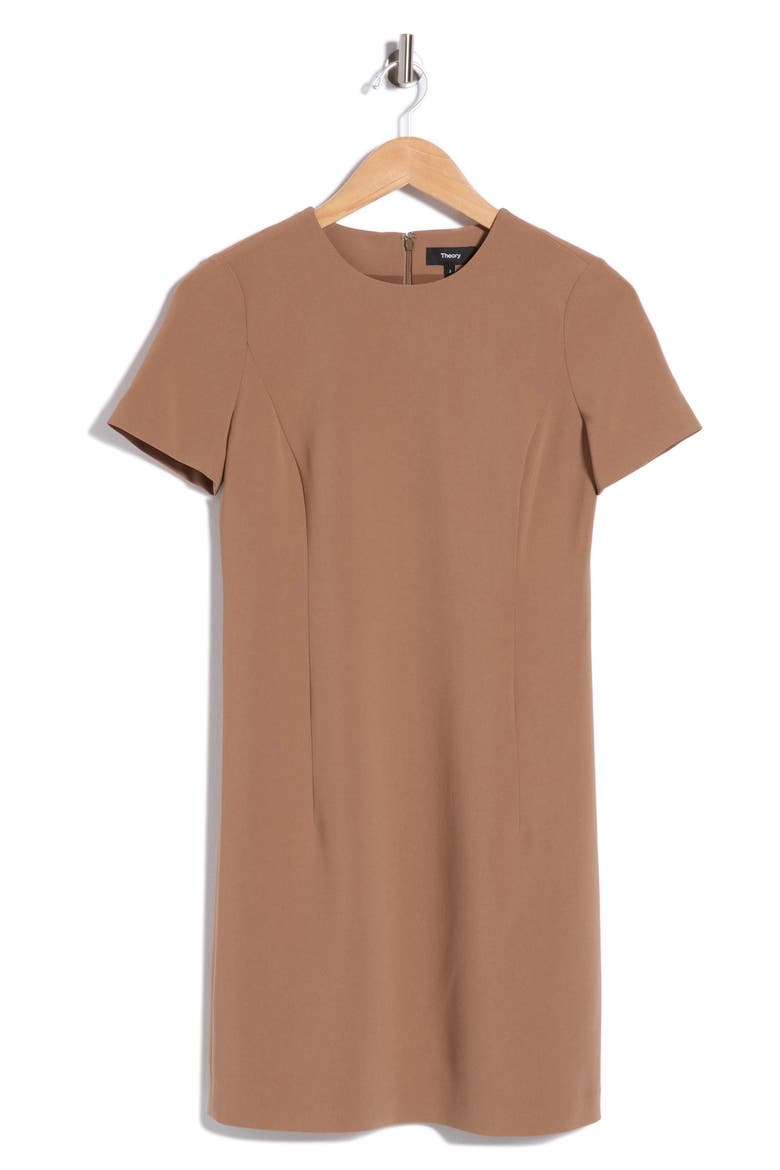 Jatinn Crepe Minidress, Alternate, color, TRUFFLE