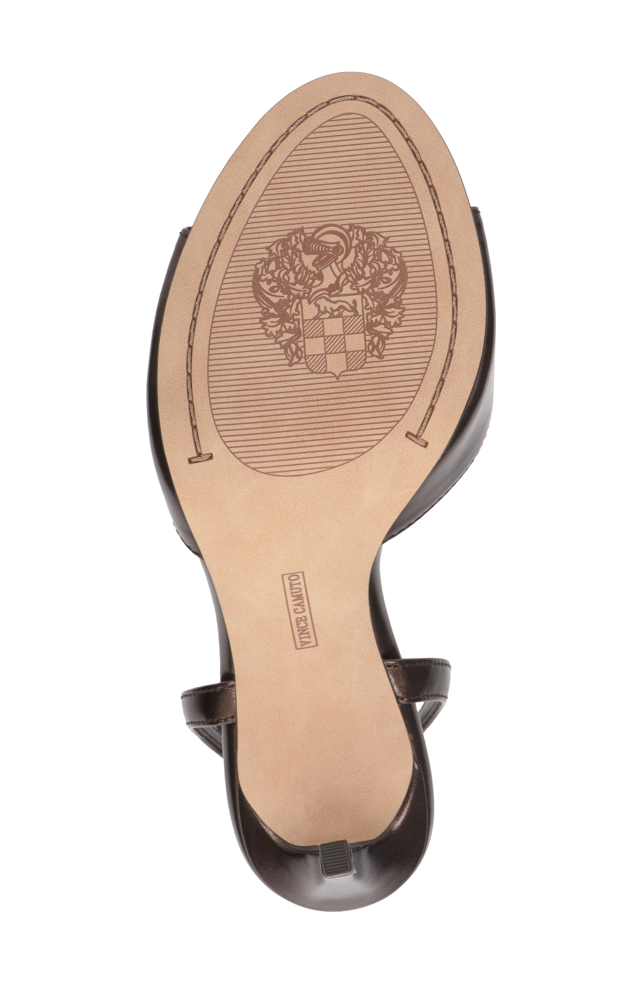 Aisven Rosette Ankle Strap Sandal, Alternate, color, HAUTE CHOCOLATE