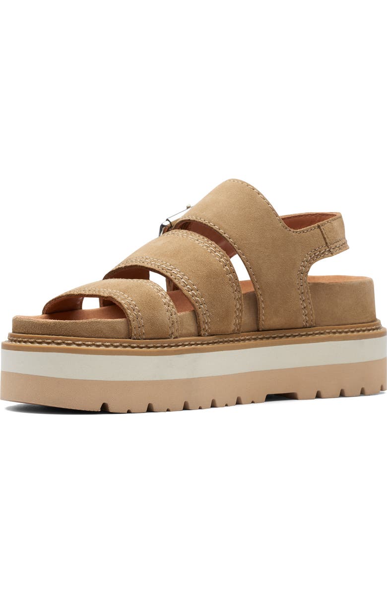 Clarks<sup>®</sup> Orianna Over Platform Sandal, Alternate, color,