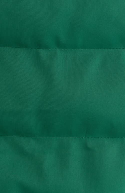 Off Season Nfl Team Water Repellent Long Puffer Coat In Green