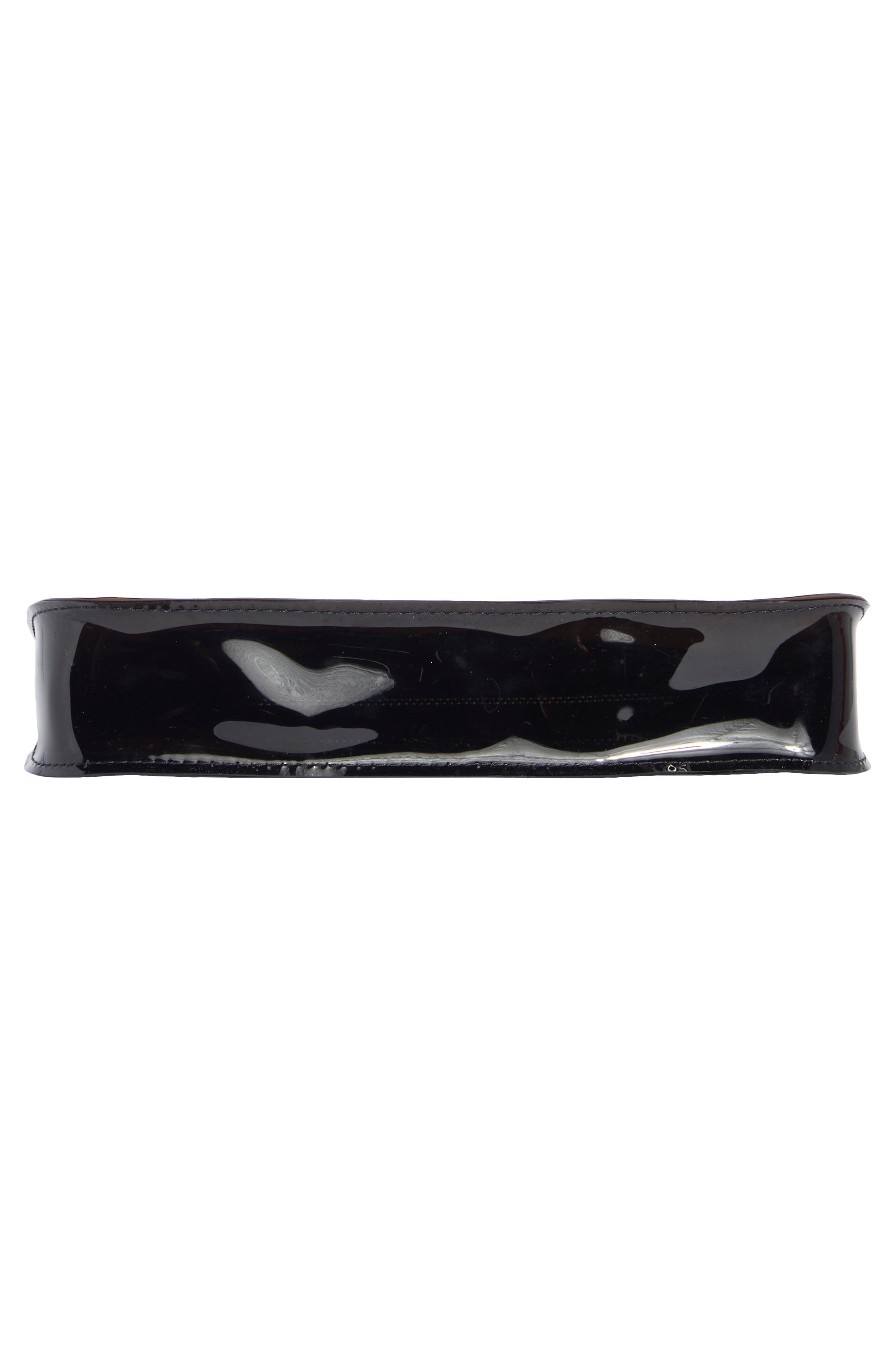 Highgate Vinyl Wristlet, Alternate, color, BLACK