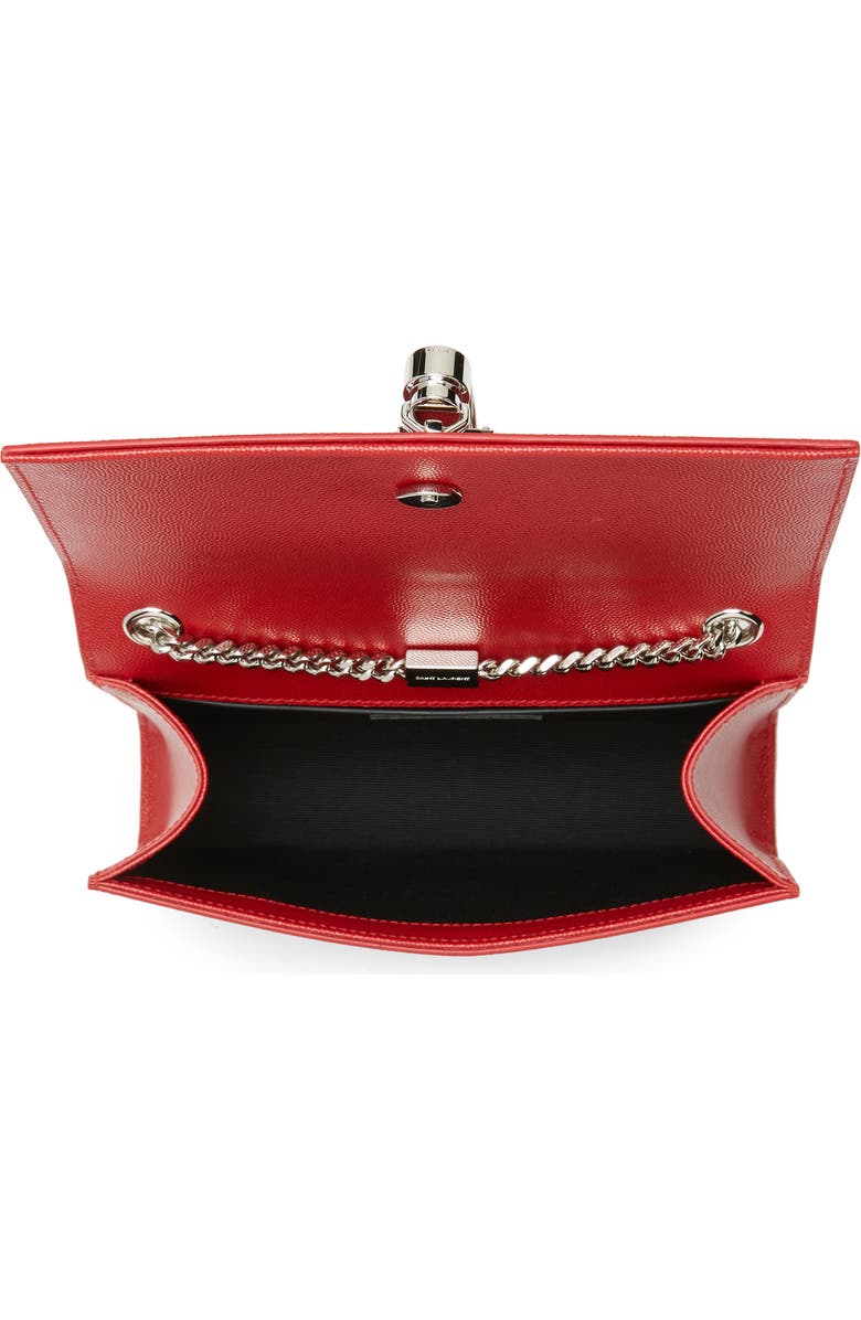 Saint Laurent Small Kate Textured Leather Crossbody Bag, Alternate, color,