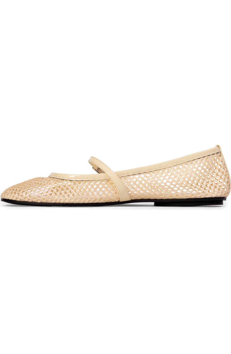 BLACK SUEDE STUDIO Mika Mary Jane Flat, Alternate, color, Butter Mesh