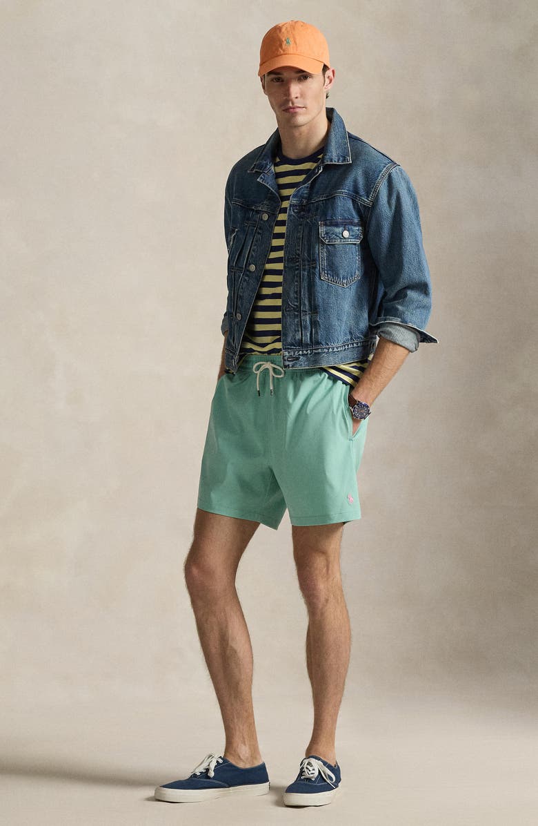 Polo Ralph Lauren Traveler Classic Swim Trunks, Alternate, color, Celadon