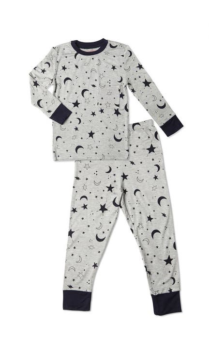Emerson Fitted Long Sleeve 2-Piece Pajamas