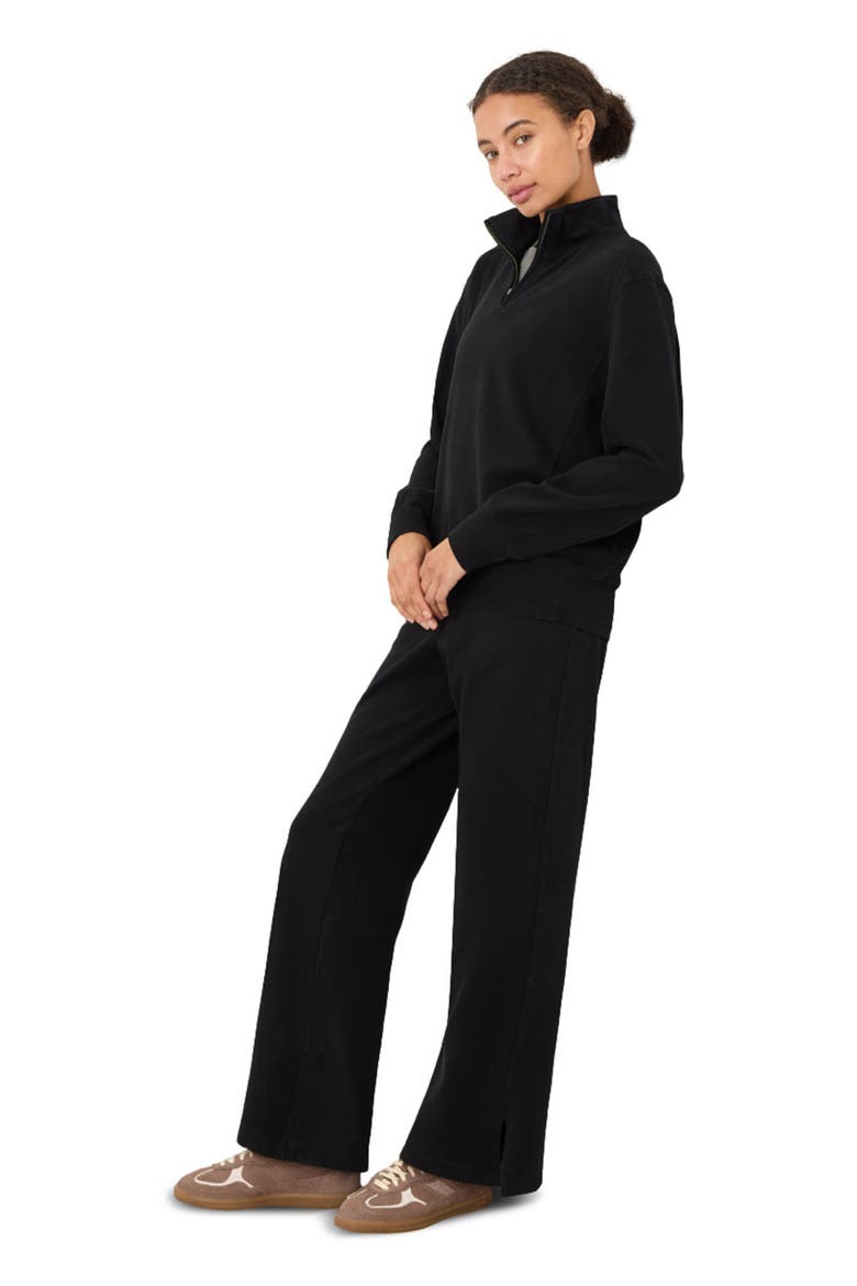 CloudKnit Wide Leg Pant, Alternate, color, Black