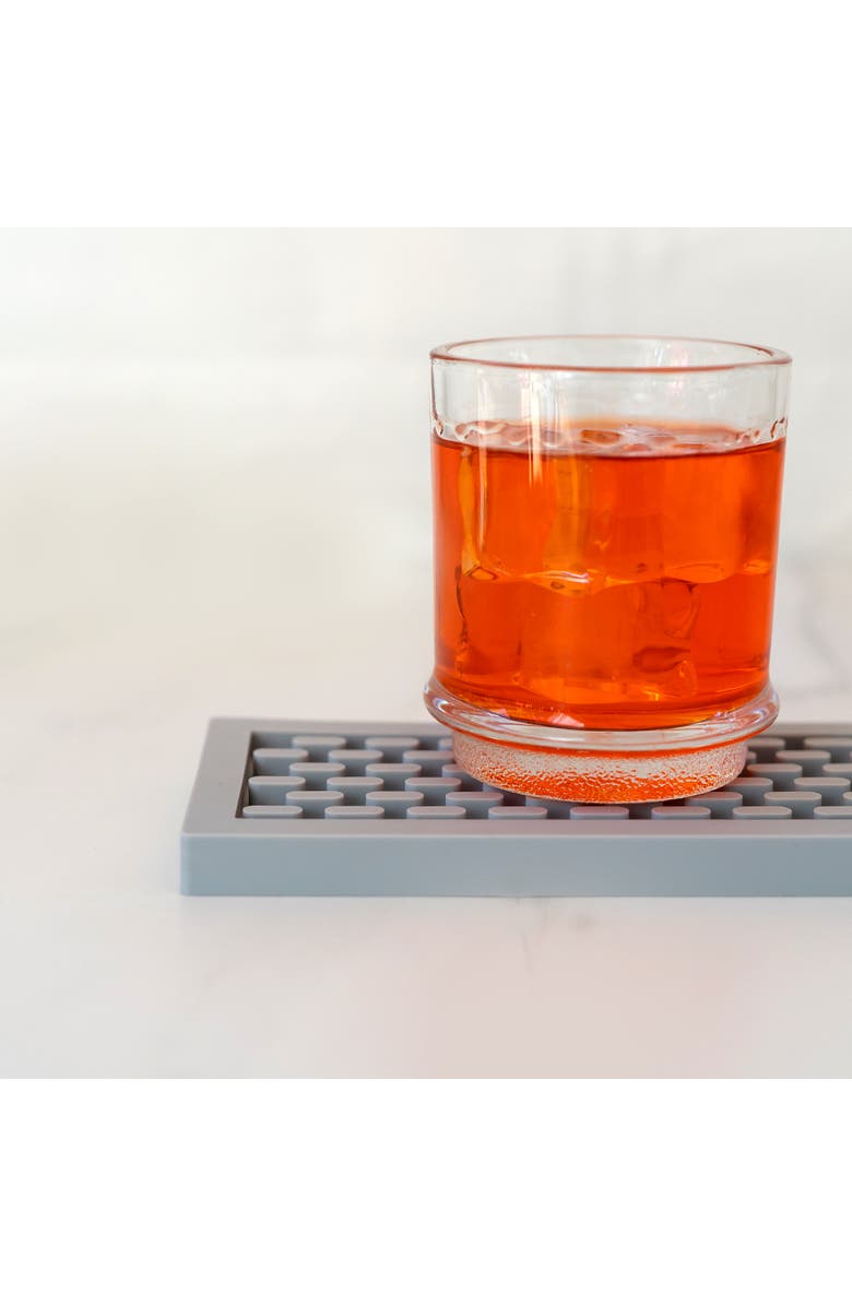 A Bar Above Grey Silicone Bar Mat, 3.25x18", Alternate, color, Grey