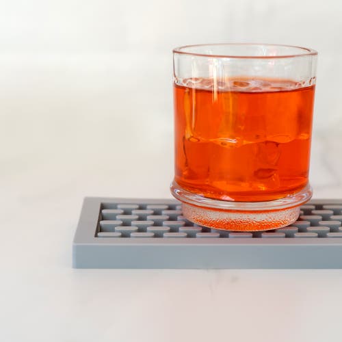 A Bar Above Grey Silicone Bar Mat, 3.25x18" In Grey