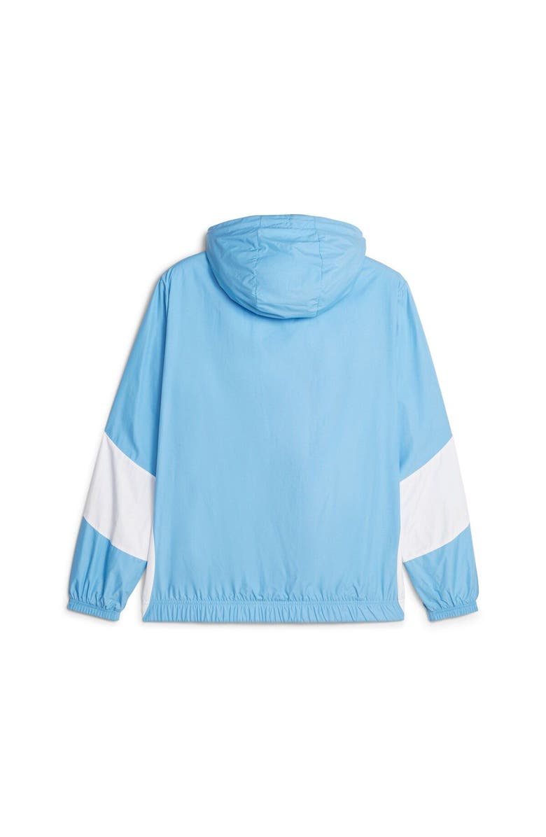 PUMA Men's Puma Sky Blue Manchester City 2023/24 Pre-Match Anthem Full-Zip Hoodie Jacket, Alternate, color, Light Blue