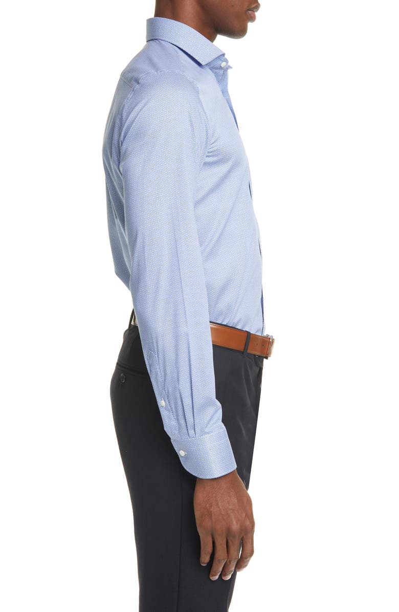 Canali Regular Fit Geometric Dress Shirt, Alternate, color, 