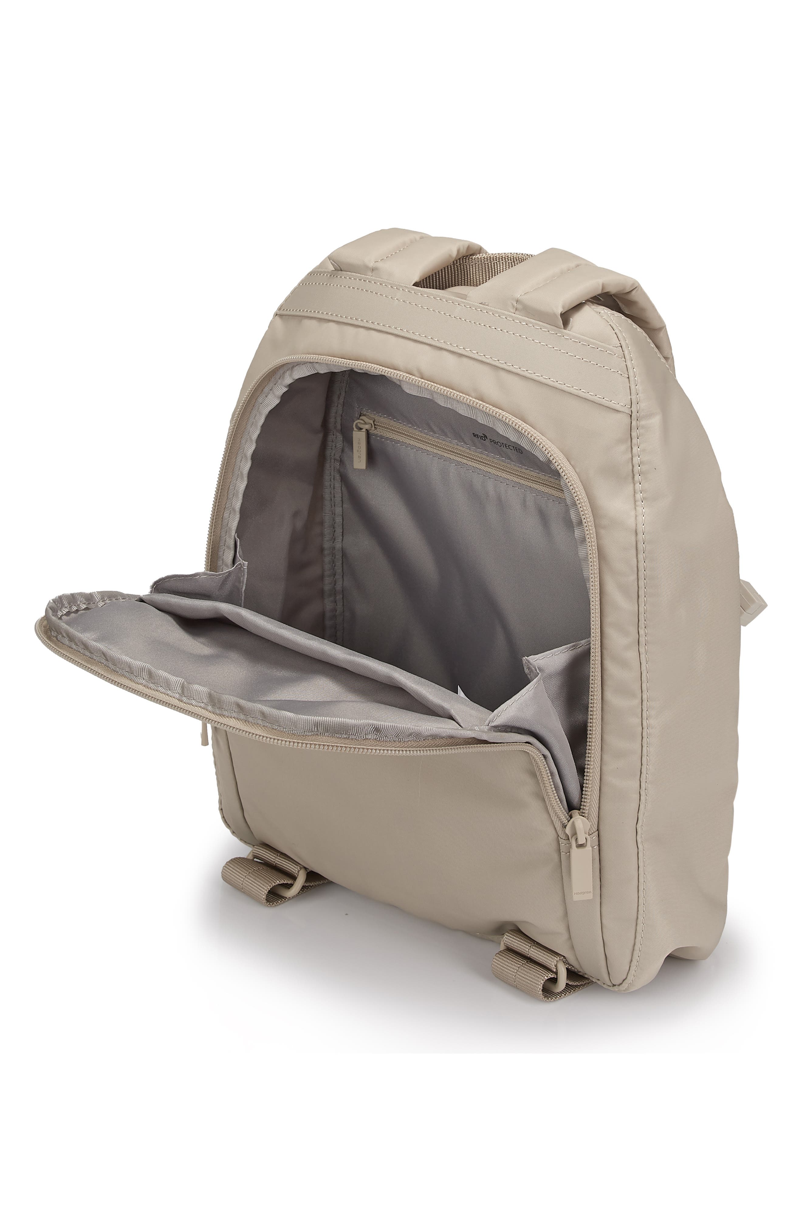 Large Vogue Water Repellent RFID Backpack, Alternate, color, CASHMERE BEIGE