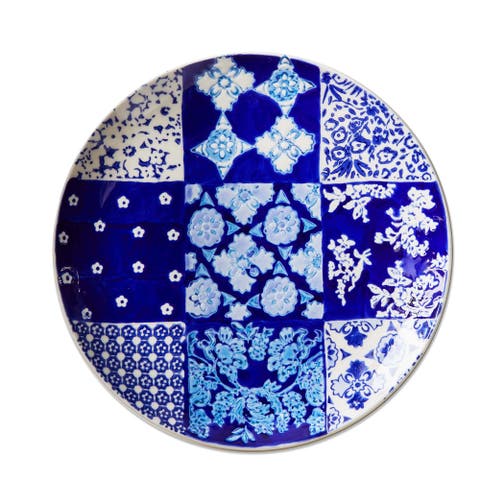 Lisbon Blue Ceramic Dinner Plate for Everyday Dining