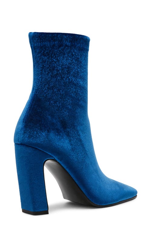 Steve Madden Vinka Bootie In Blue Velvet