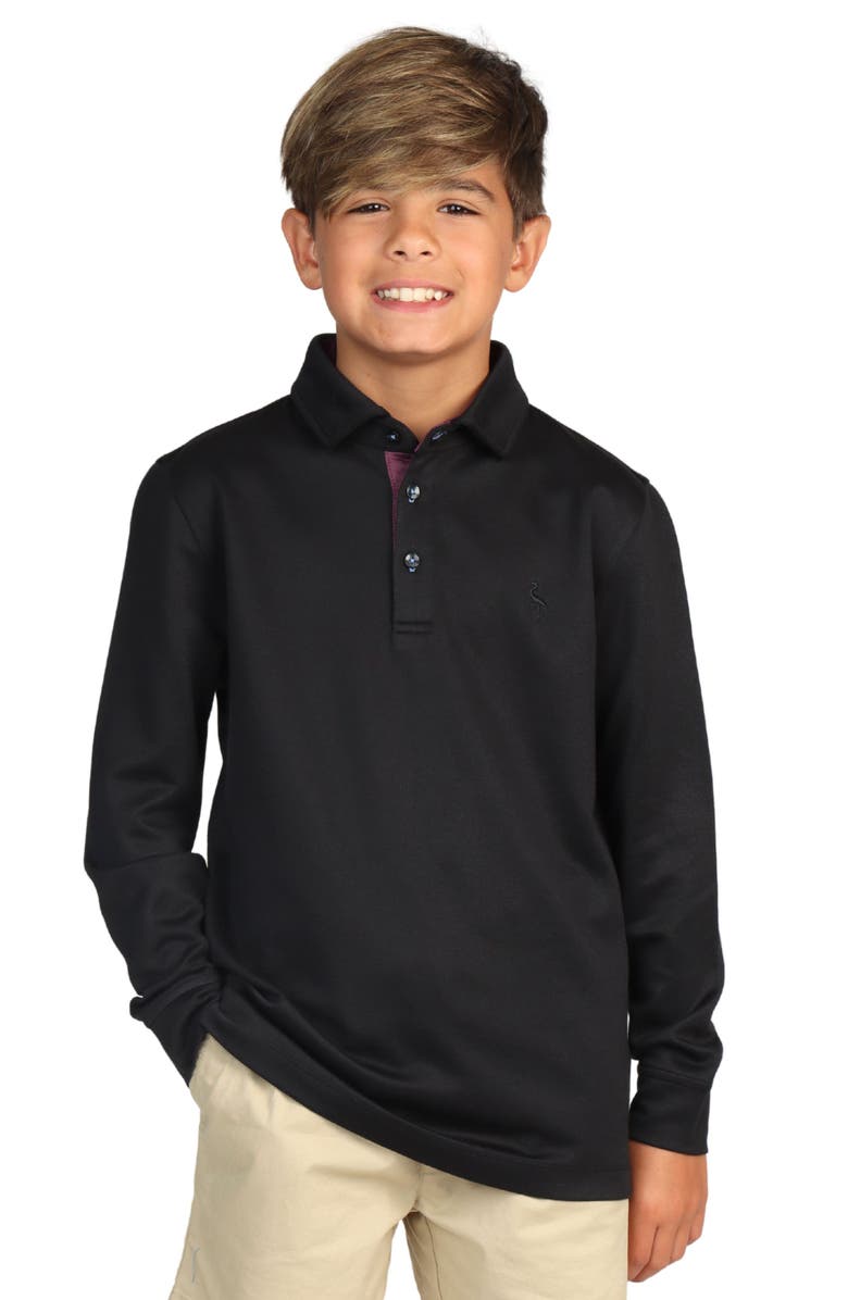 TailorByrd Kids' Long Sleeve Polo, Main, color, 