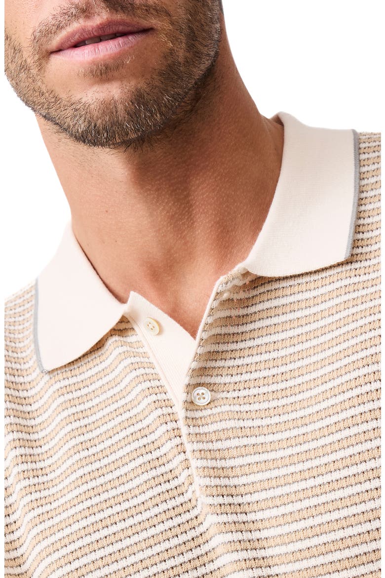 Oyster Island Texture Polo, Alternate, color, ACORN