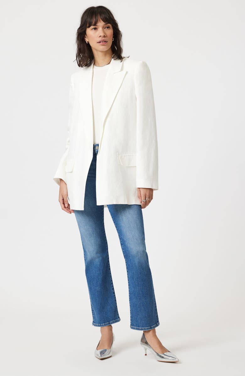 Mavi Jeans Anika High Waist Crop Flare Jeans, Alternate, color, Mid Brushed Flex Blue