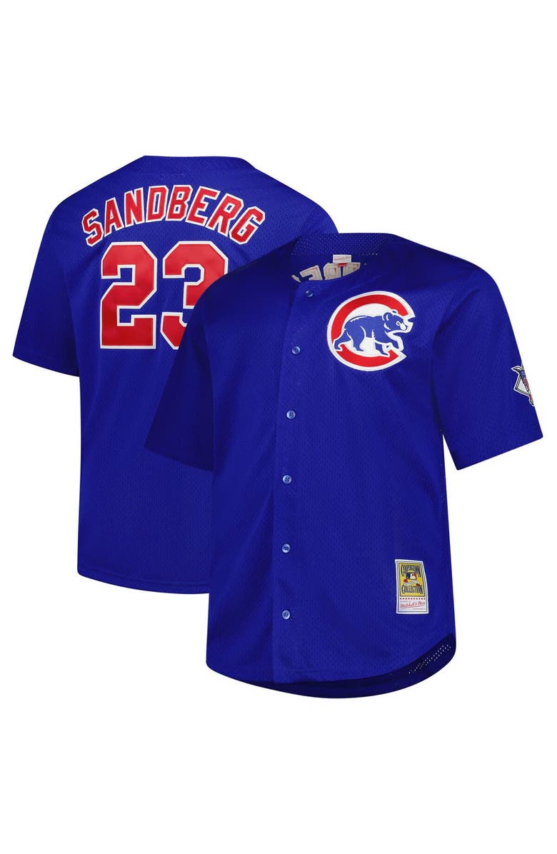 PROFILE Men's Profile Ryne Sandberg Royal Chicago Cubs Big & Tall Cooperstown Collection Baseball Jersey, Alternate, color, 