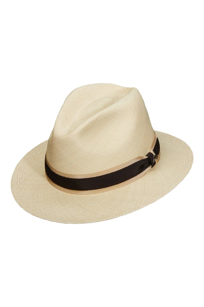 Panama Straw Safari Hat, Main, color, NATURAL