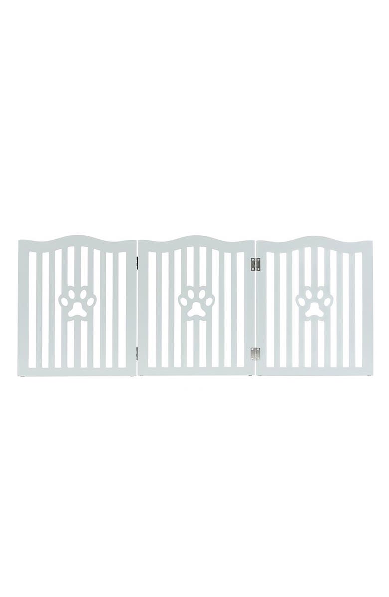 Trimate Wooden Free Standing Pet Gate for Small Dogs and Cats, Main, color, Multicolored