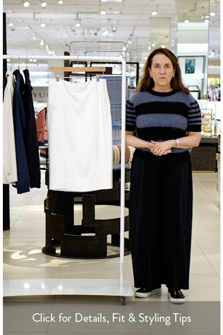 Linen Midi Pencil Skirt video