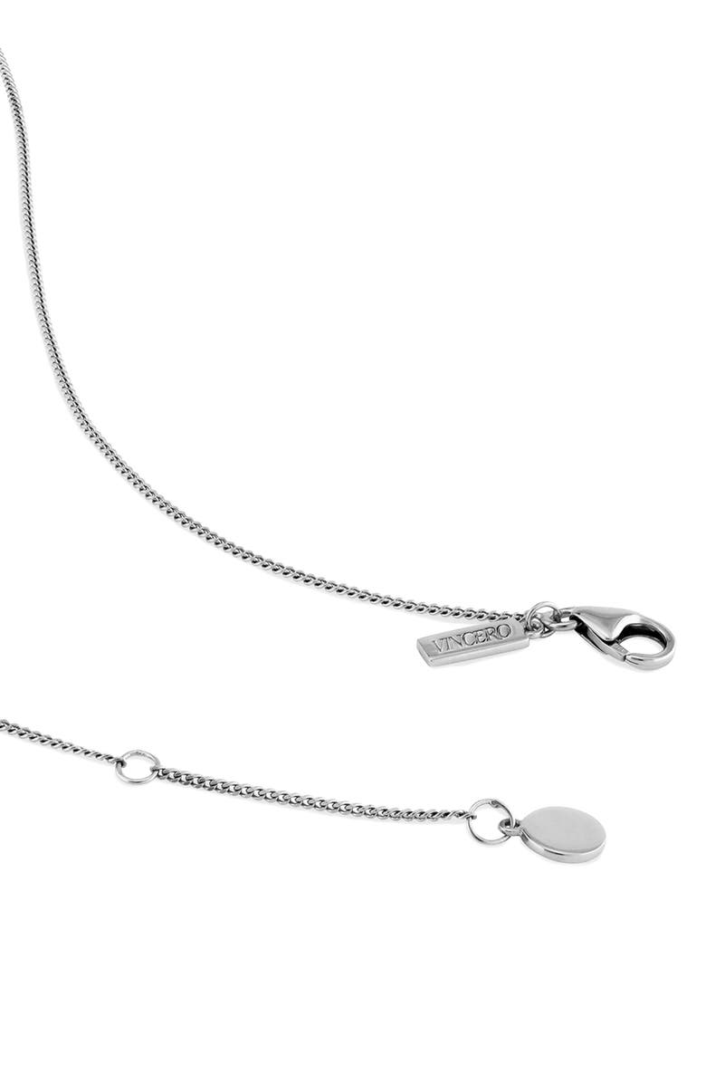 Vincero North Star Pendant Necklace, Alternate, color, Silver