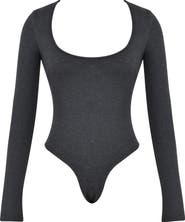 HOUSE OF CB Marianna Long Sleeve Cotton Blend Bodysuit