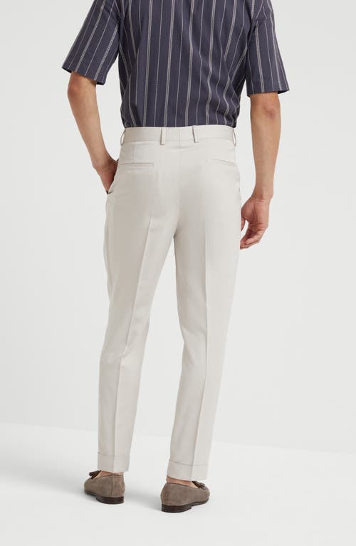 BRUNELLO CUCINELLI BRUNELLO CUCINELLI TWILL TROUSERS