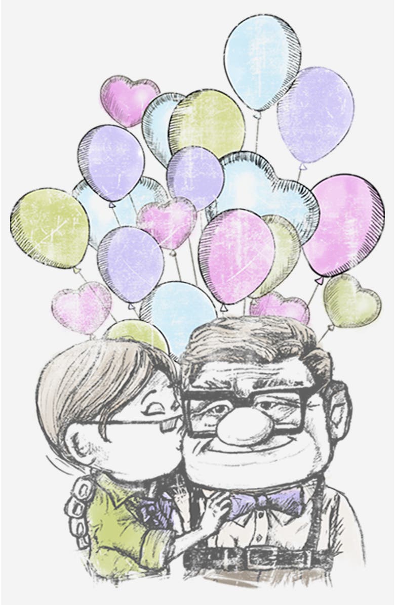 Up Women's Up Carl And Ellie Love  Graphic T-Shirt, Alternate, color, White