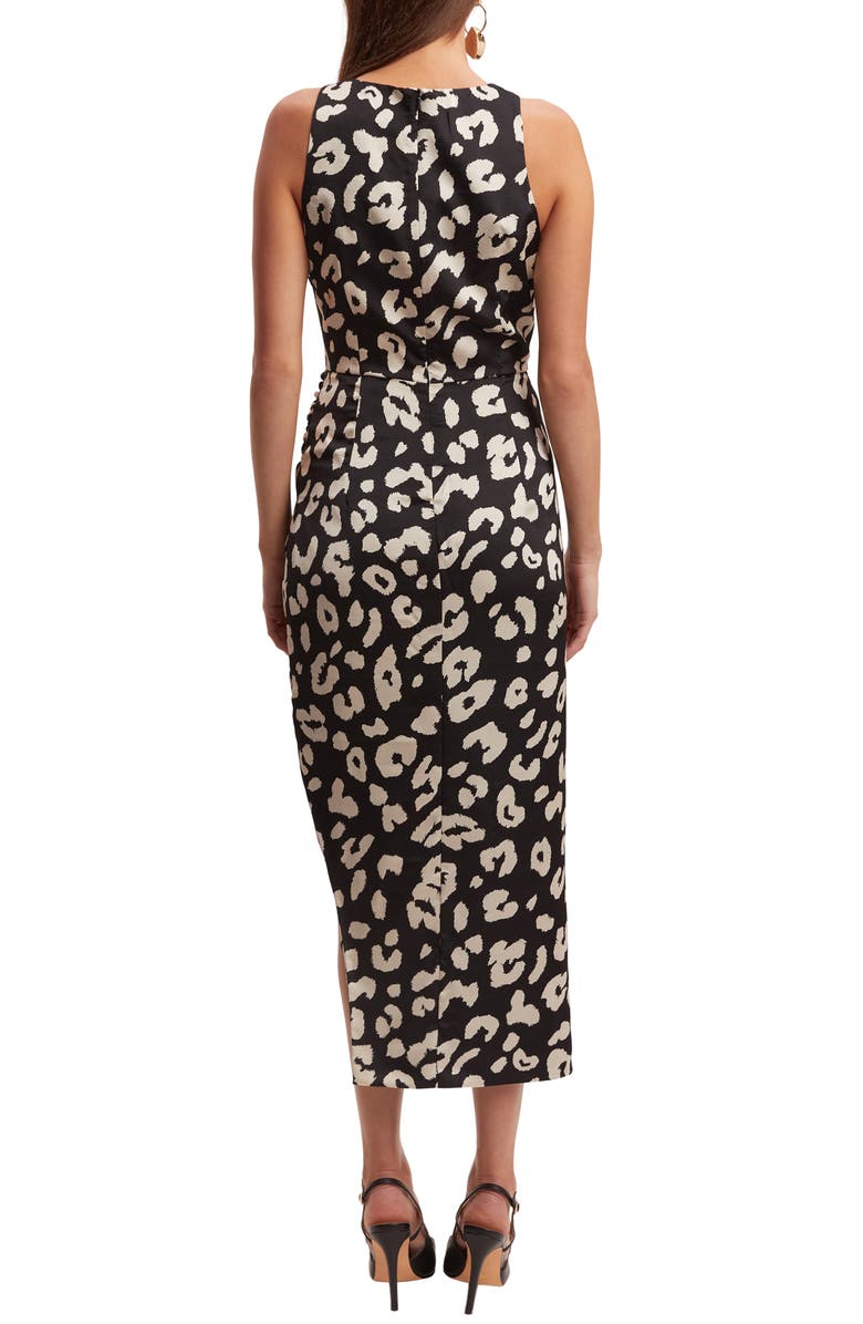 Bardot Danika Animal Print Midi Dress, Alternate, color,