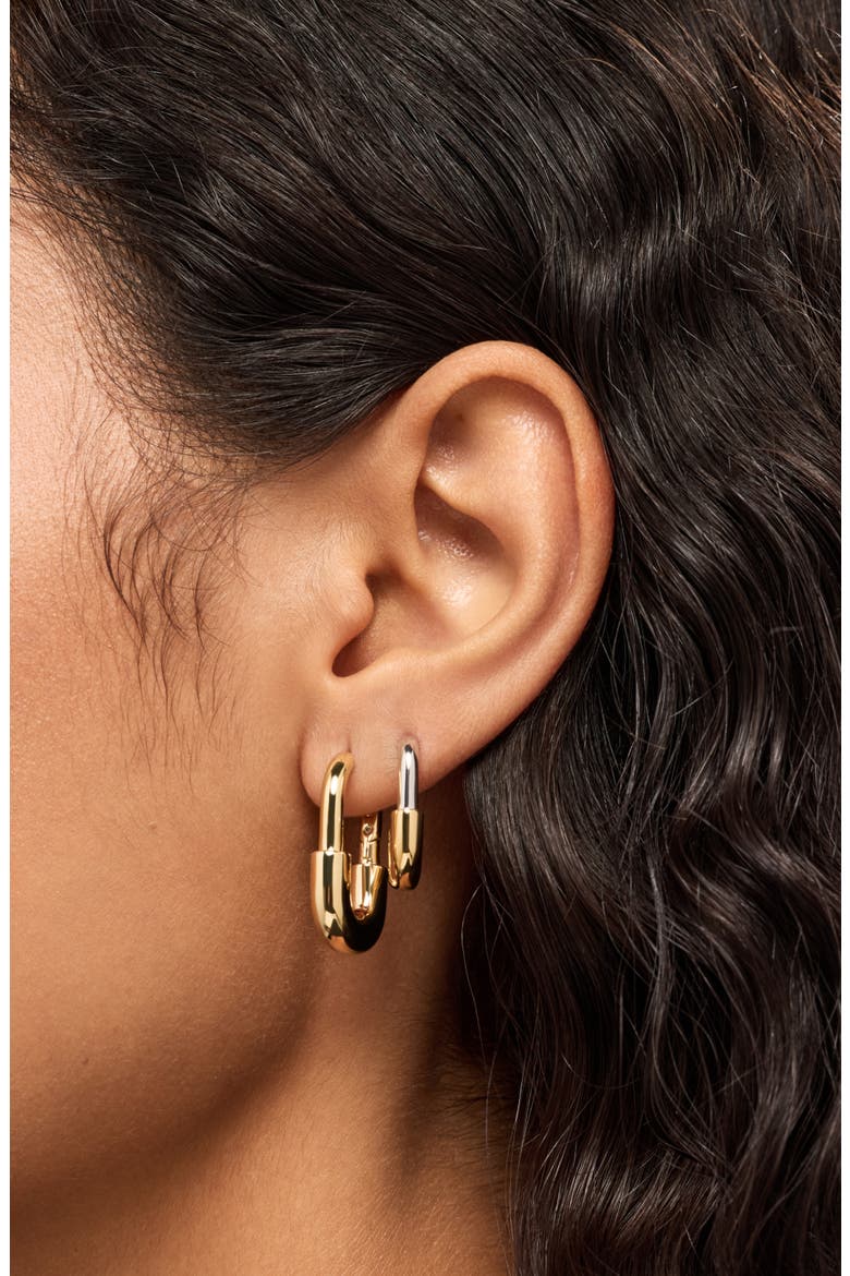 Brynley Hoop Earrings, Alternate, color, GOLD