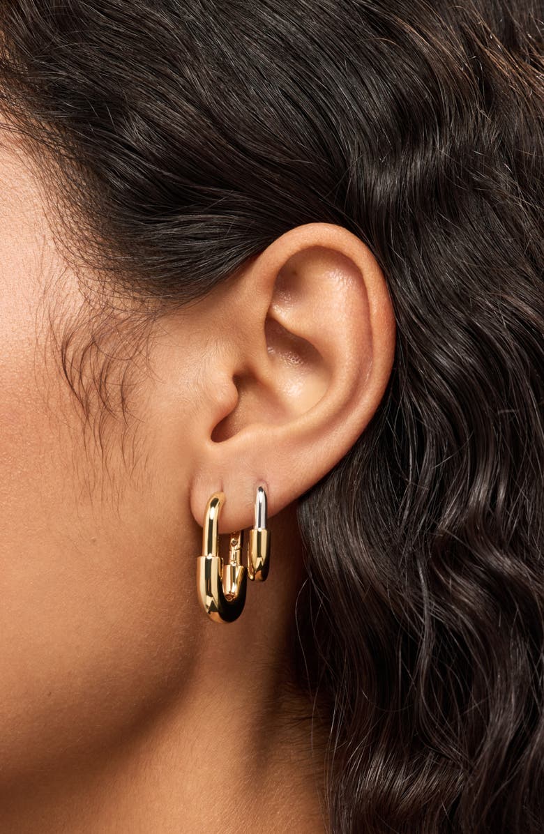 Ana Luisa Brynley Hoop Earrings, Alternate, color, Gold