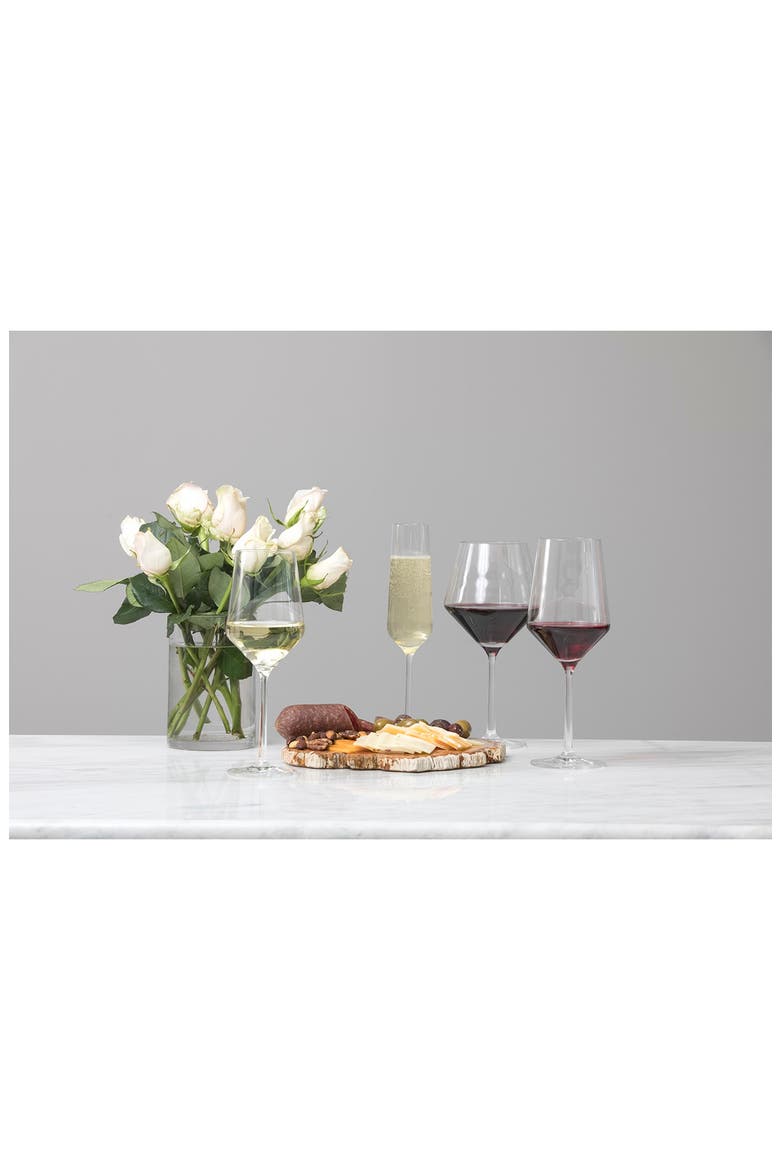 Pure Set of 6 Sauvignon Blanc Wine Glasses, Alternate, color, CLEAR