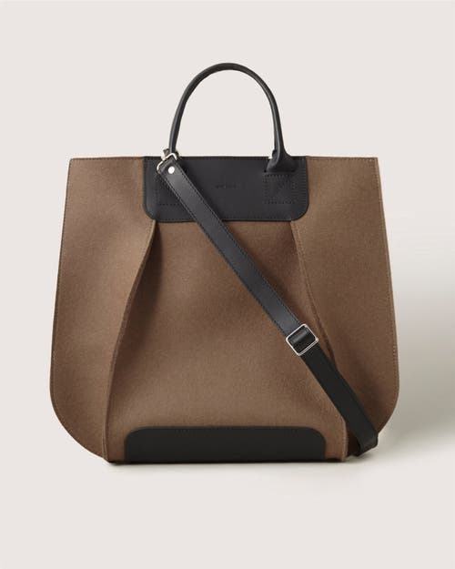 Graf & Lantz Graf Lantz Frankie Merino Wool Tote In Brown